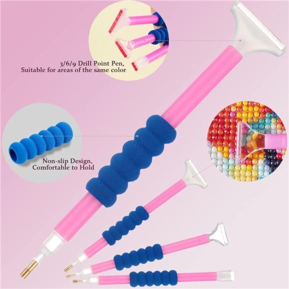 Douorgan 60-Slot Diamond Art Storage Case - Portable Organizer and Accessory Box - Picture 3 of 8